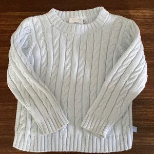 Bella Bliss baby blue cable knit sweater. Size 4.